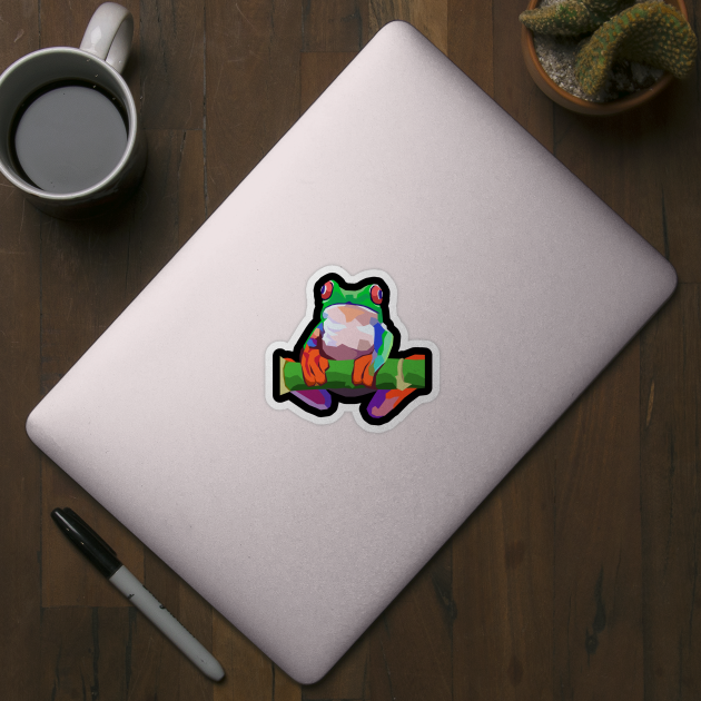 Frog multi colour by Winarka